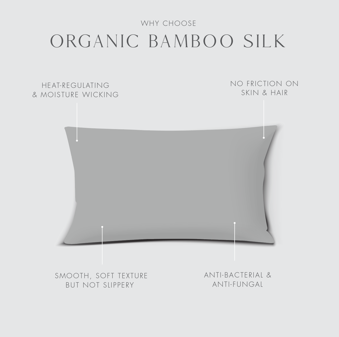 Bamboo Silk Pillowcase (Set of Two)